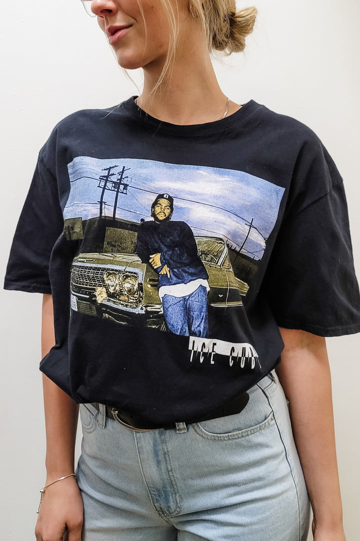 Ice Cube Album Cover Black Graphic Tee