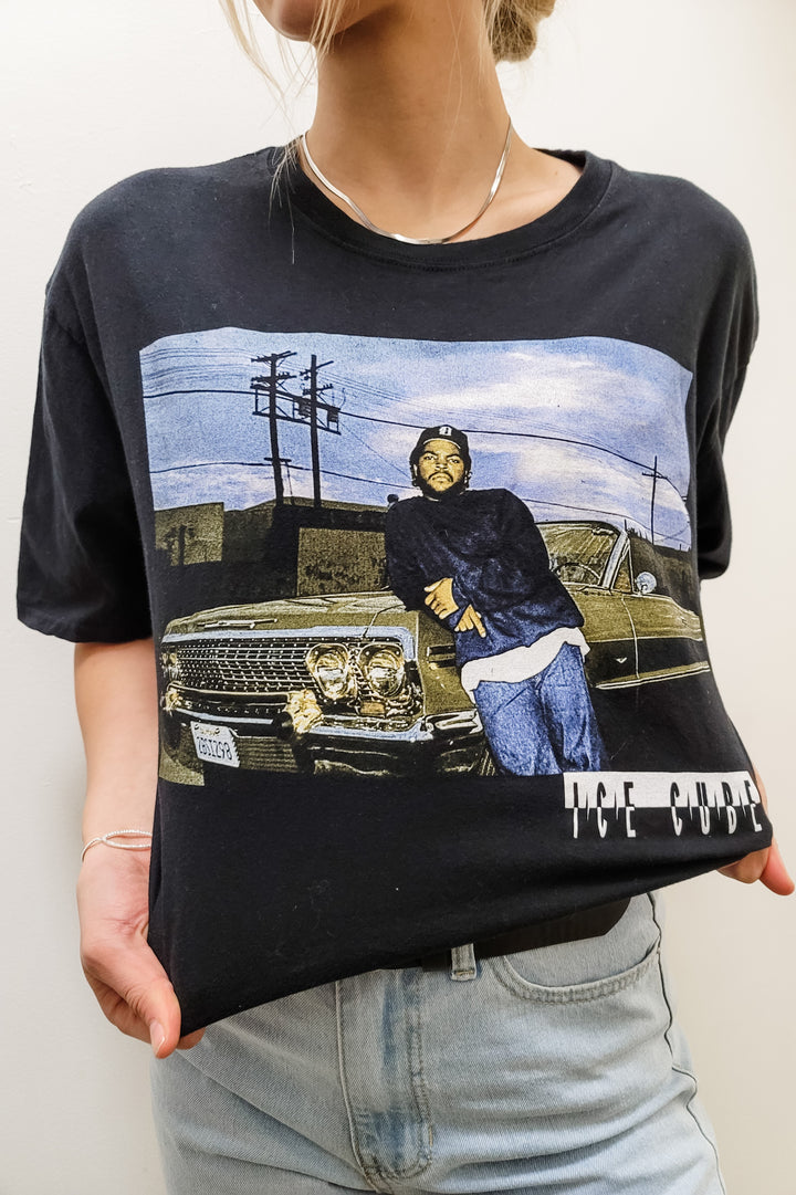 Ice Cube Album Cover Black Graphic Tee