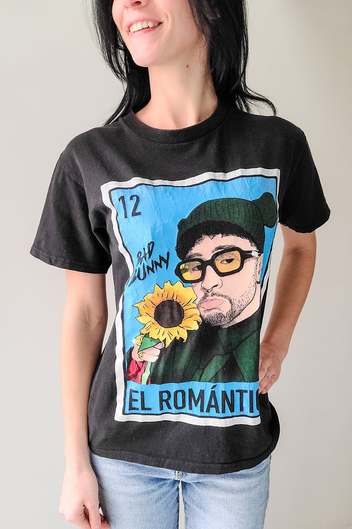 Bad Bunny Black El Romantico Graphic Tee