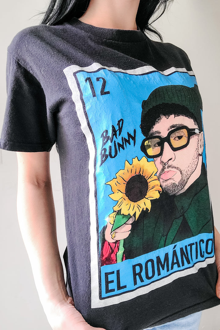 Bad Bunny Black El Romantico Graphic Tee
