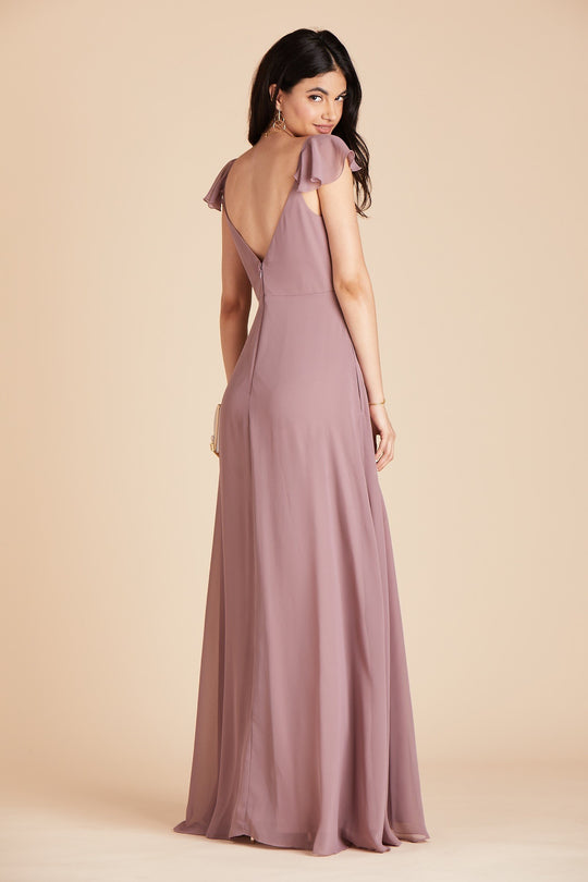 Birdy Grey Kae Dark Mauve Chiffon Dress
