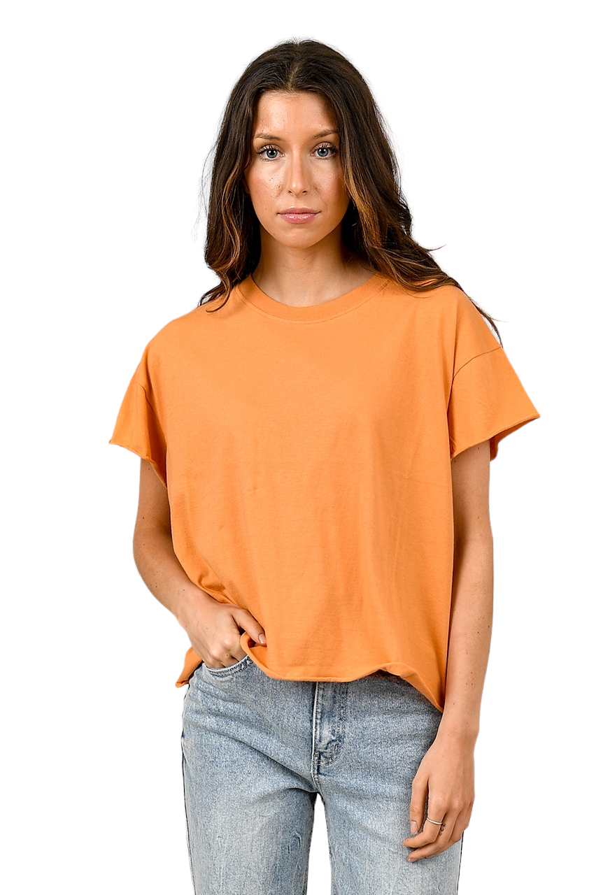 Tara Tangerine Oversized Tee