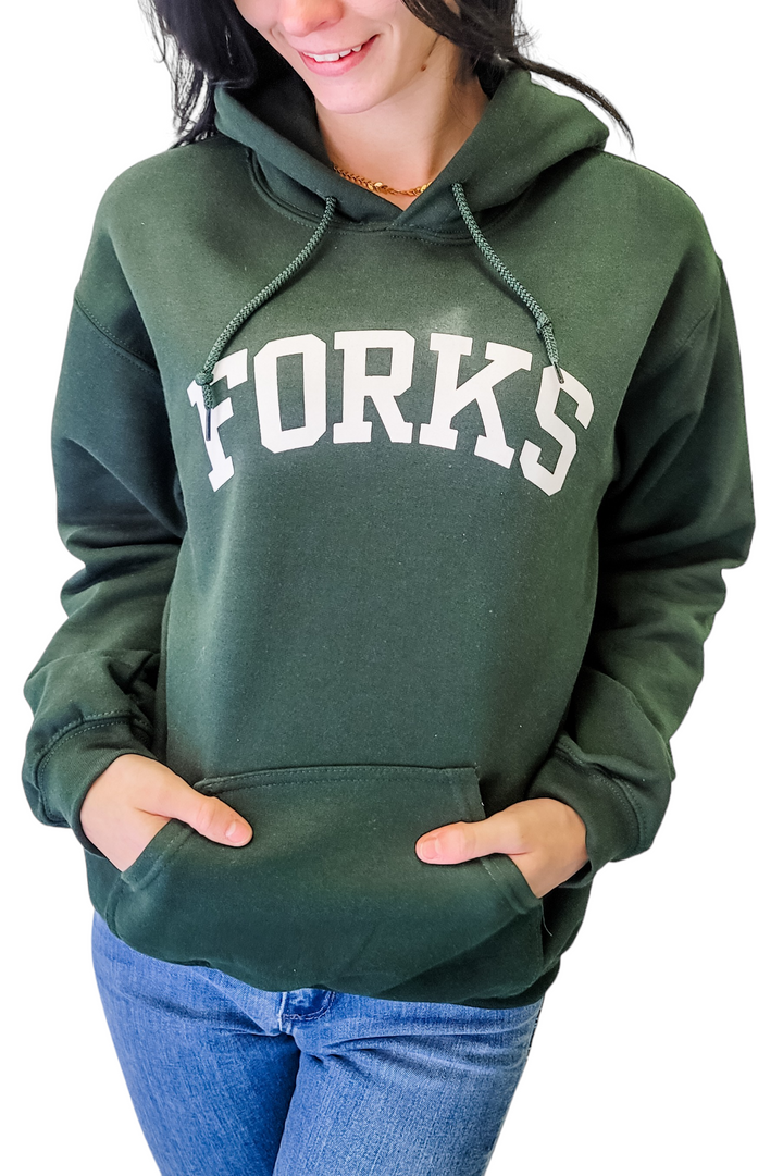 Forest Green Forks Hoodie Sweatshirt