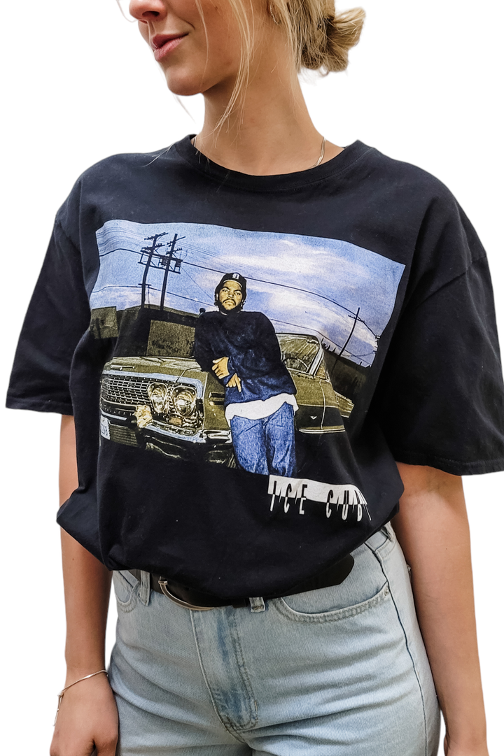 Ice Cube Album Cover Black Graphic Tee