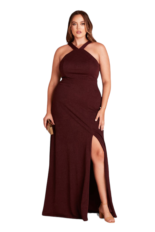 Birdy Grey Gene Cabernet Crepe Dress