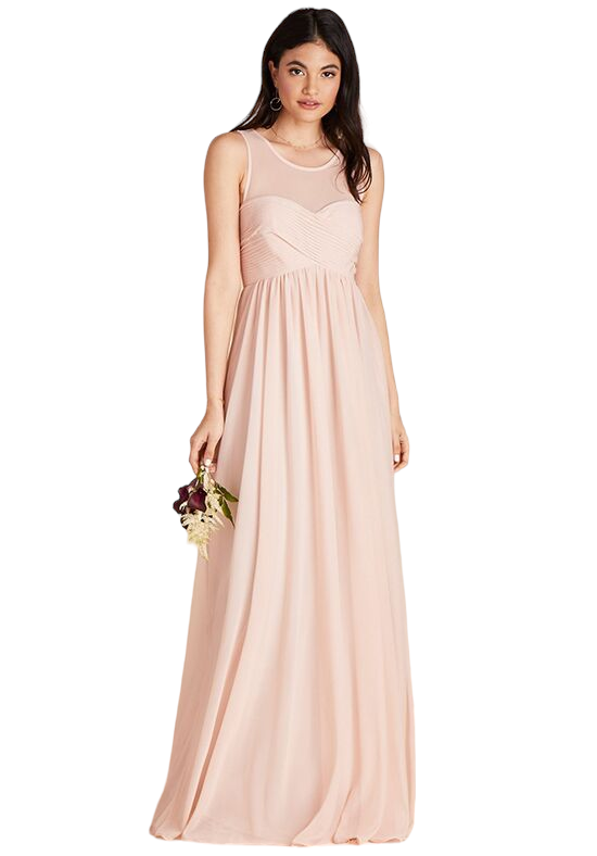 Birdy Grey Ryan Pale Blush Mesh Dress