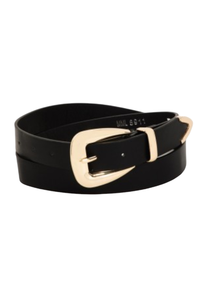 Smooth Faux Leather Belt
