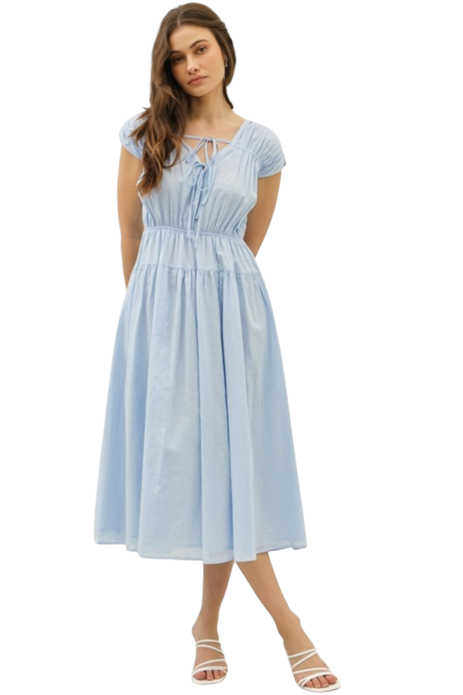 White Fit & Flare Princess Seamed Mini Dress  Luscious Boutique