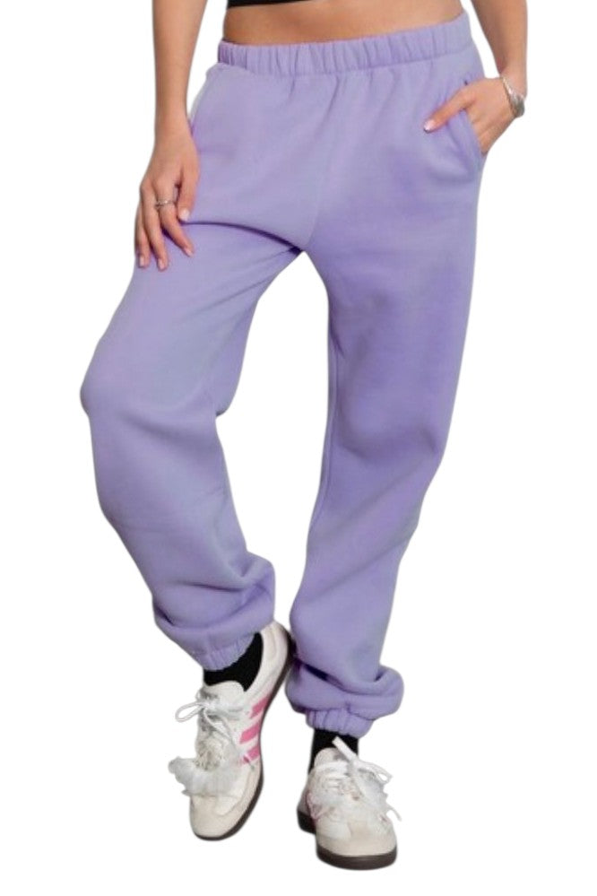 Bright Lavender Everyday Baggy Joggers
