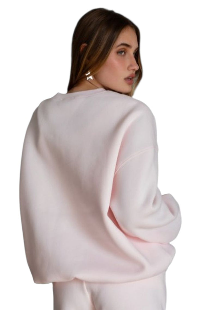 Pale Pink Everyday Oversized Crewneck