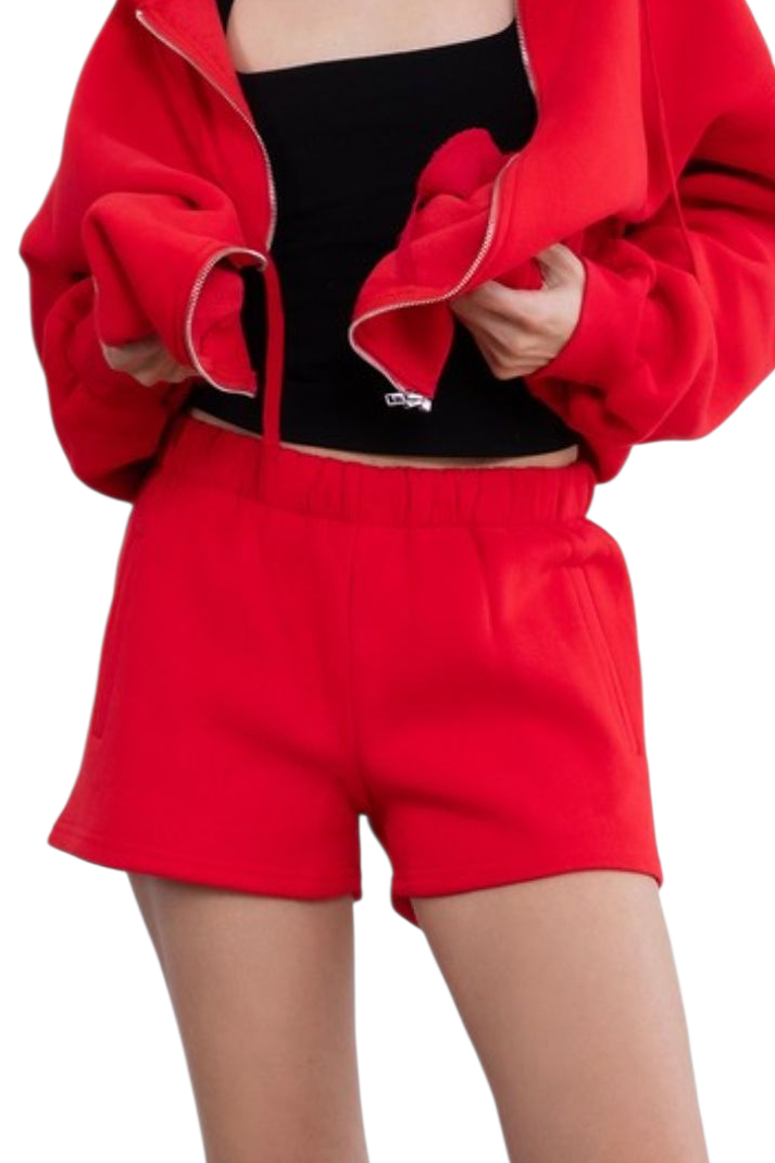 Cherry Red Everyday Jogger Sweat Shorts