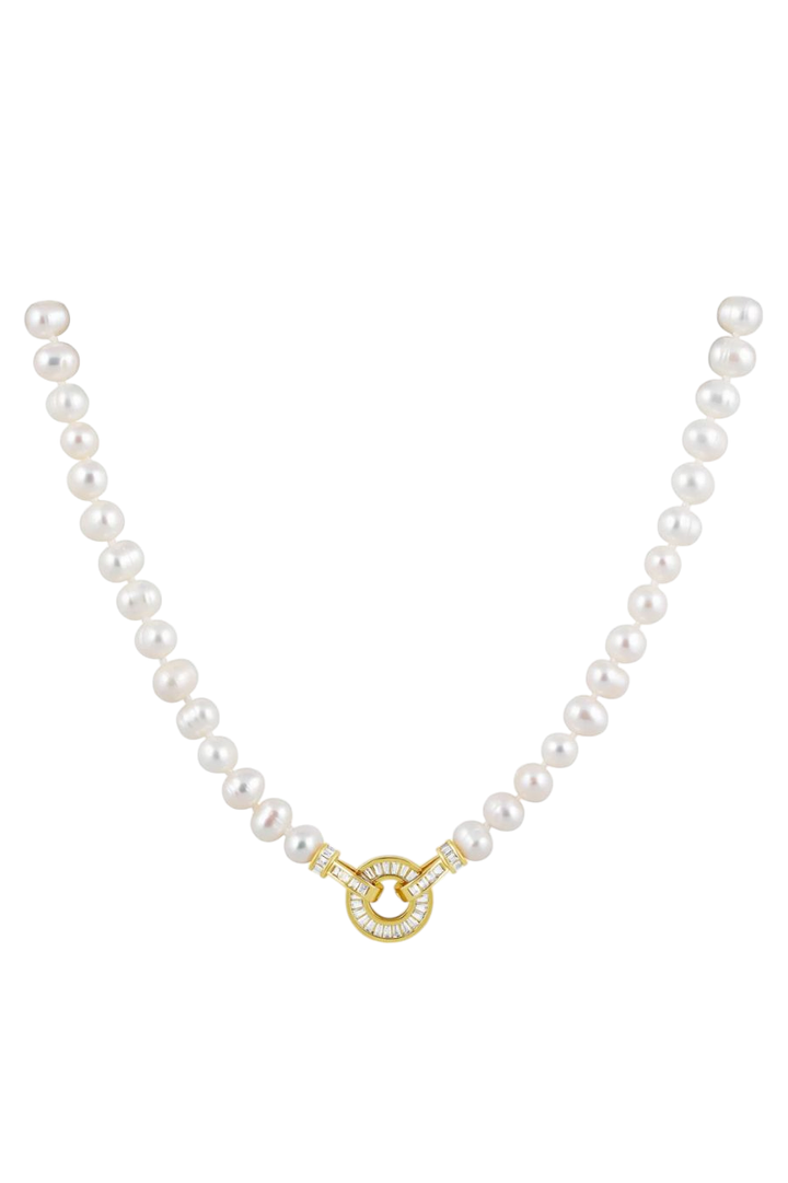 Kelly Pearl Gold Necklace