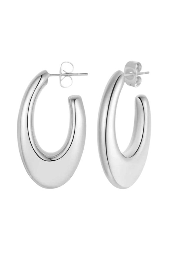 Owen Silver Small Hoop Earrings
