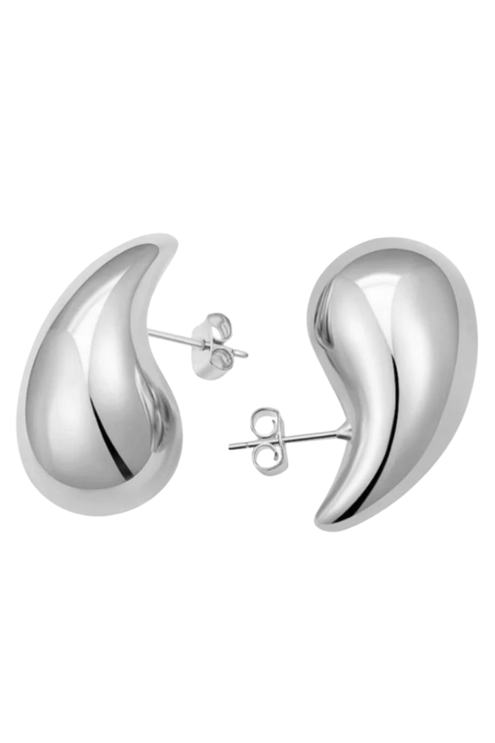 Elia Raindrop Silver Earrings