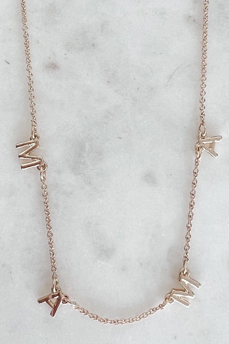Silver Mama Necklace