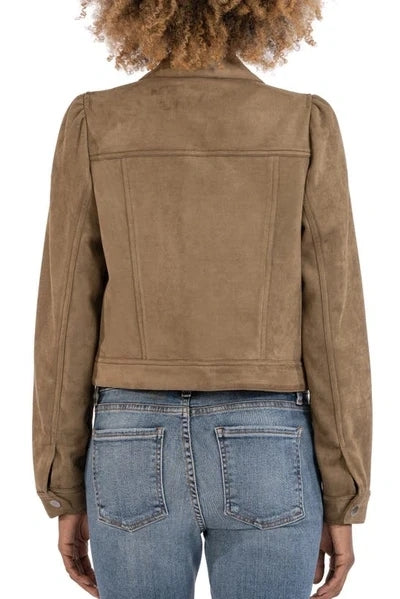 Kut From The Kloth Chantria Canyon  Puff Shoulder Faux Suede Jacket