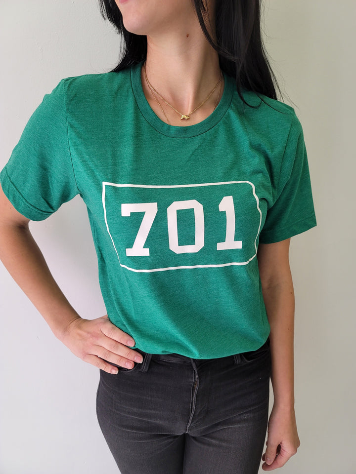 Green 701 North Dakota Graphic Tee