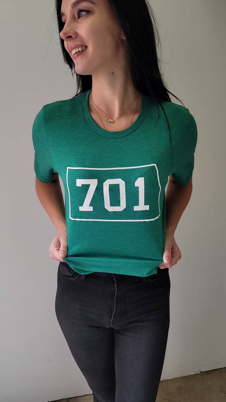 Green 701 North Dakota Graphic Tee