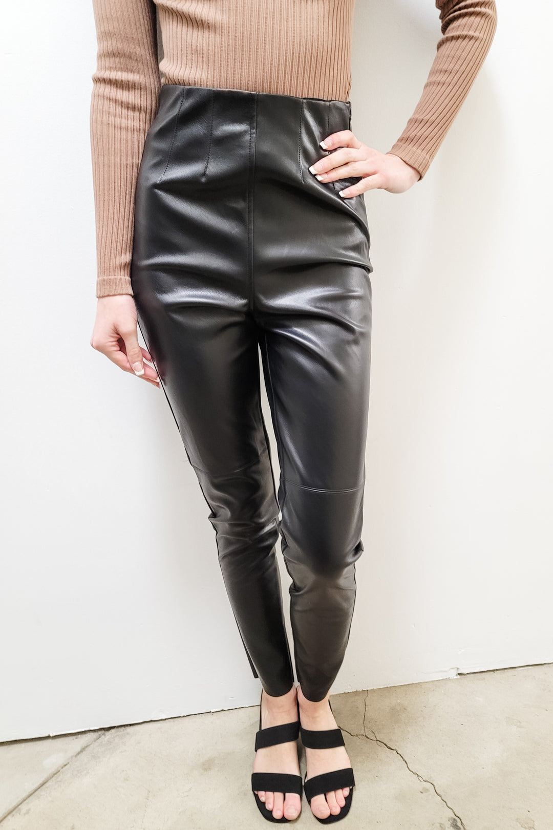 Lulus Black Vegan Leather Pants