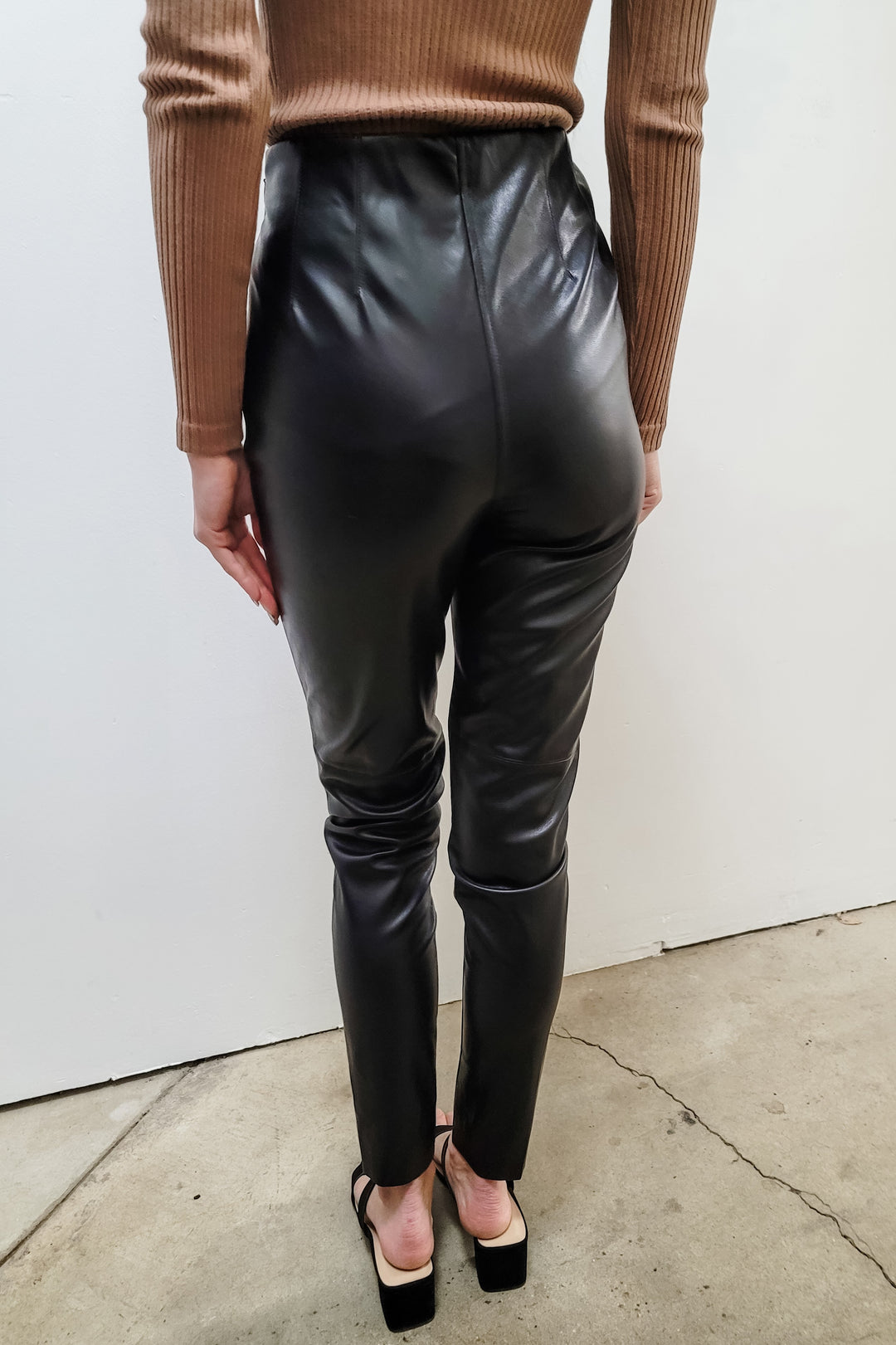 Lulus Black Vegan Leather Pants