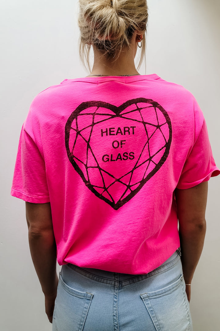 Day Dreamer Blondie Heart Of Glass Hot Pink Graphic Tee