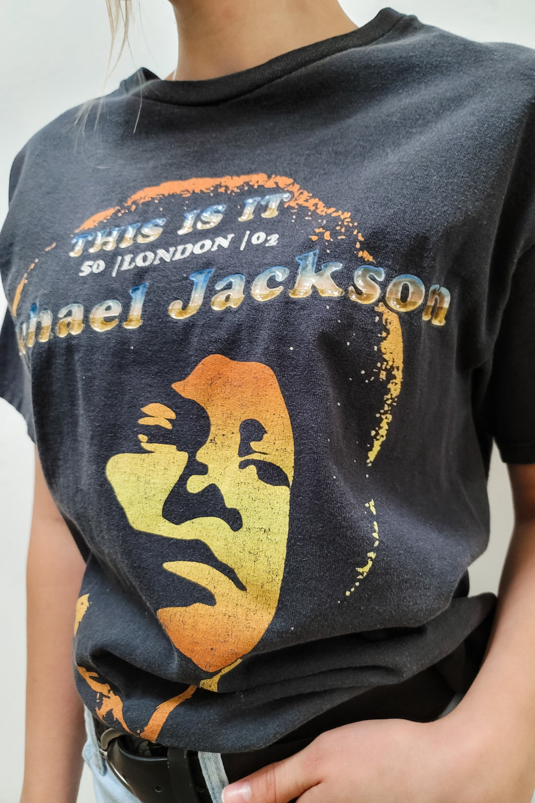 Vintage Michael Jackson This Is It Black Graphic Tee