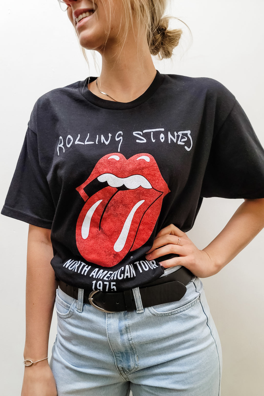 Rolling Stones North American Tour Black Graphic Tee