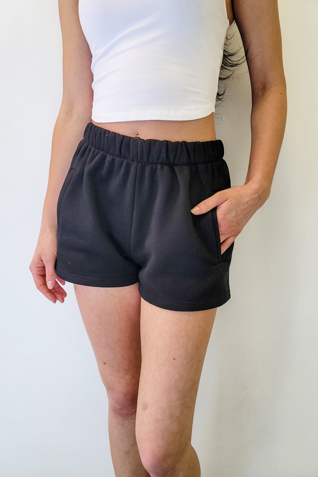 Black Everyday Jogger Shorts