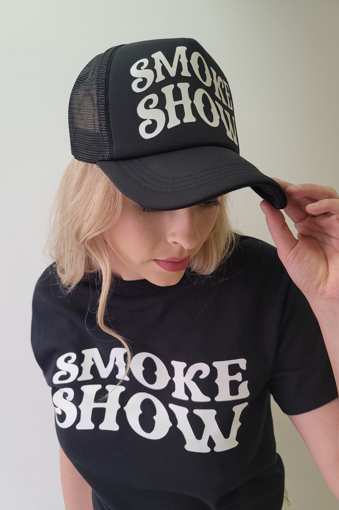 Smoke Show Black Trucker Hat