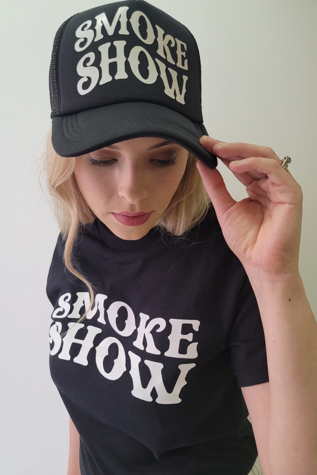 Smoke Show Black Trucker Hat