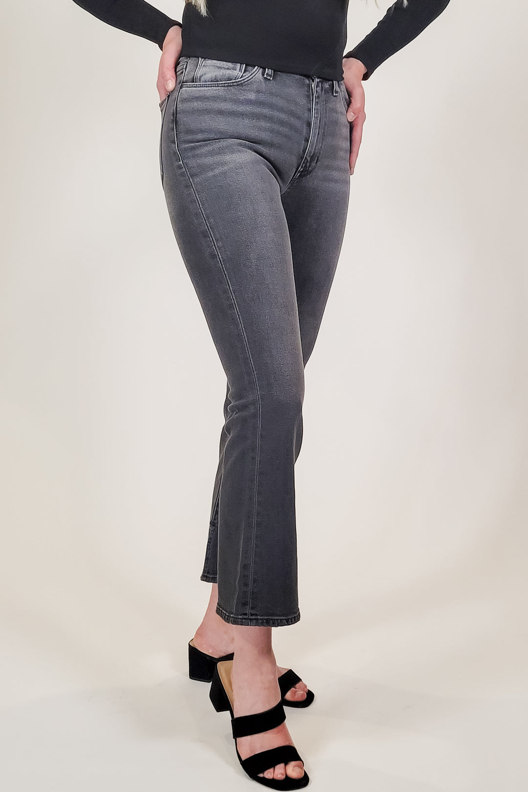 Hudson Blair High-Rise Bootcut Crop Denim Jeans