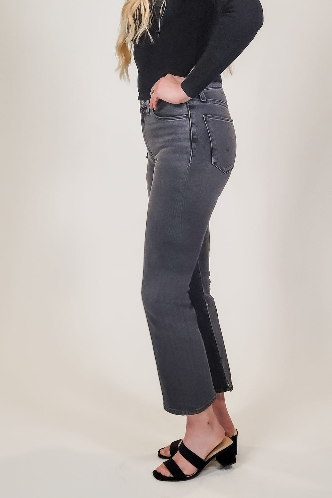 Hudson Blair High-Rise Bootcut Crop Denim Jeans