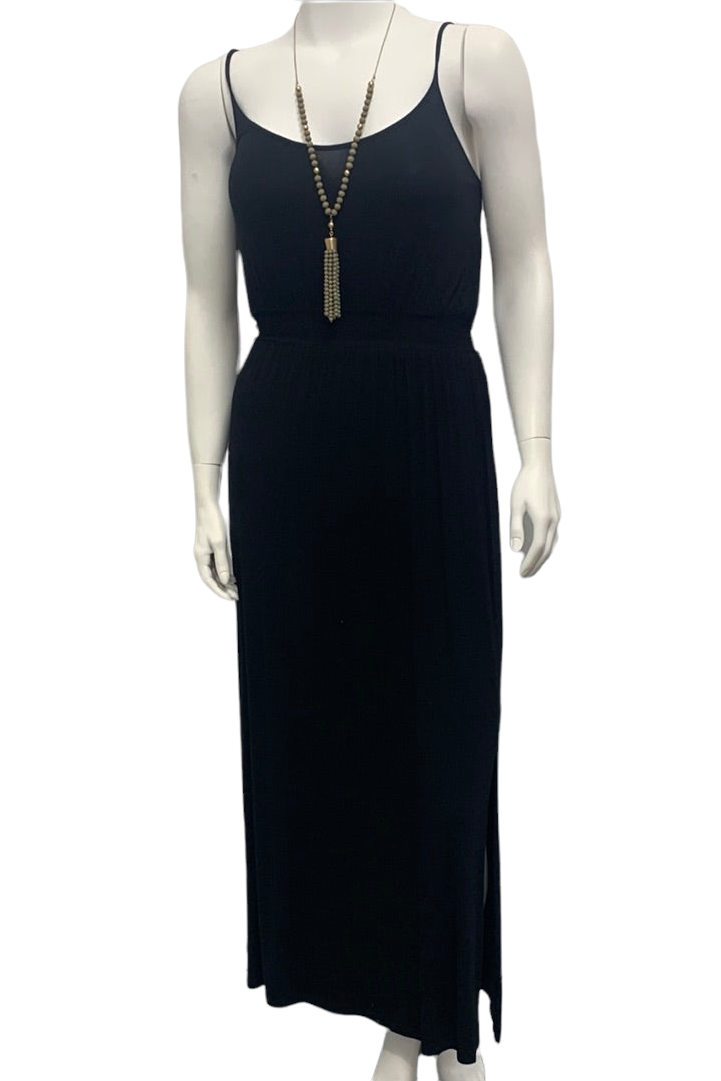 Black Strappy Maxi Dress