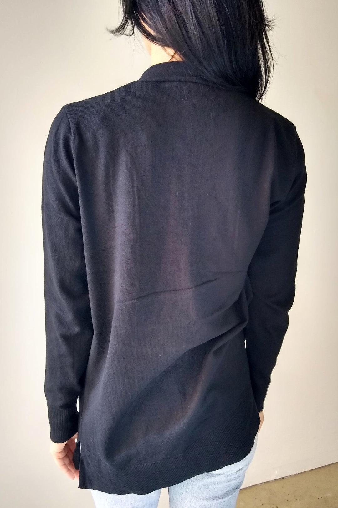 Staccato Black Long Sleeve Cardigan