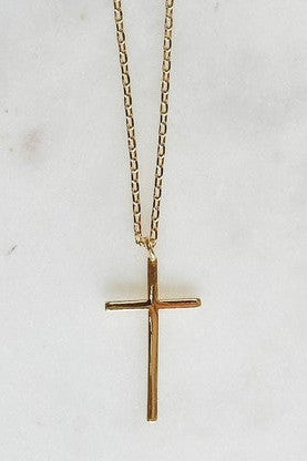 Gold Dipped Cross Necklace