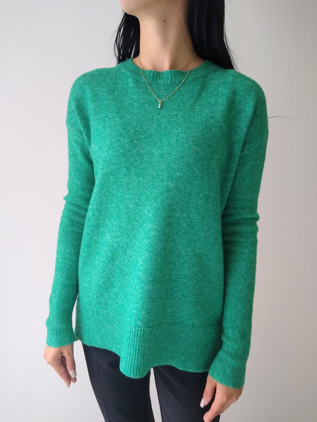 Staccato Green Crew Neck Sweater