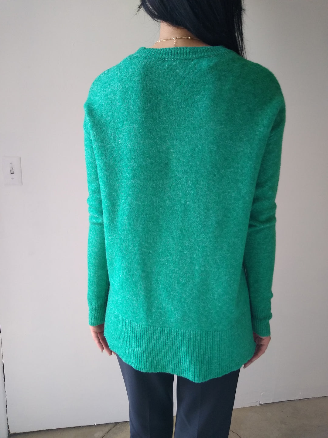 Staccato Green Crew Neck Sweater