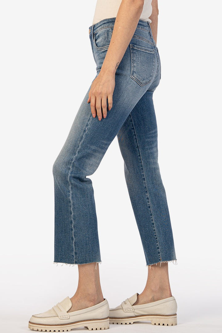 Kut From The Kloth Kelsey High Rise Fab Ab Ankle Flare Jeans