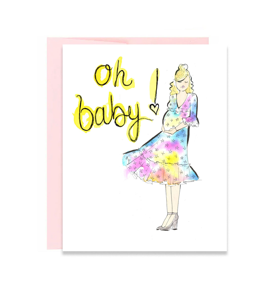 Oh Baby Greeting Card - Blonde