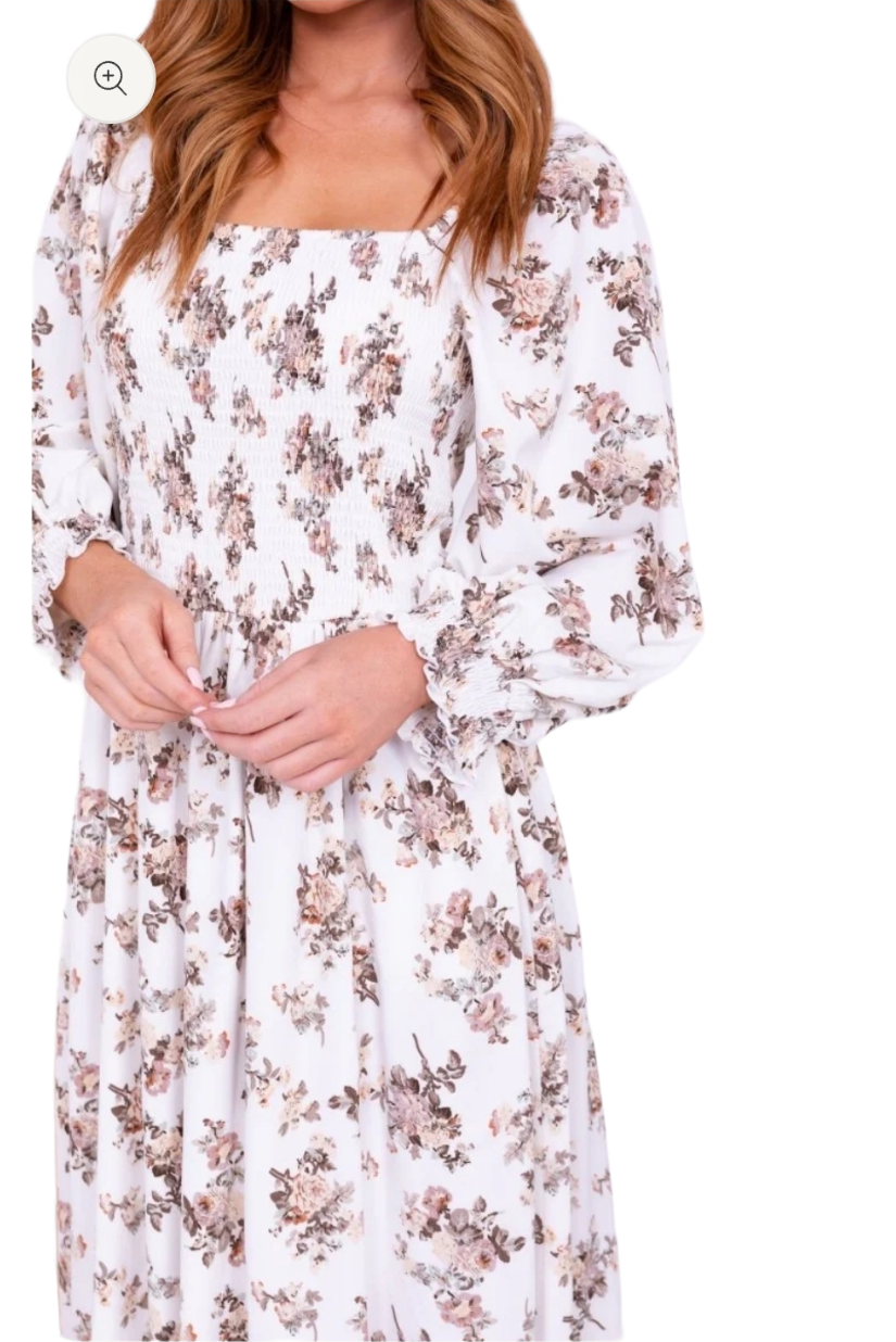 Shayla Maude Rose Long Sleeve Maxi Dress