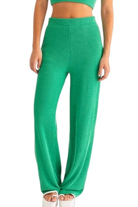 Kelly Green Knit Pants