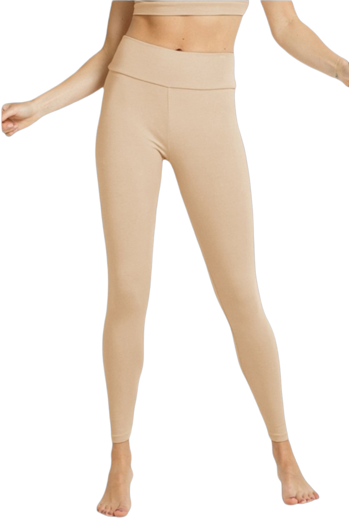 Sand Organic Cotton Leggings