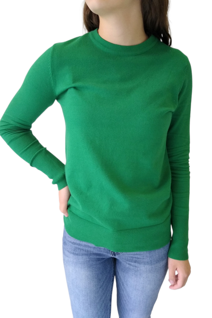 Staccato Kelly Green Button Cuff Detail Sweater