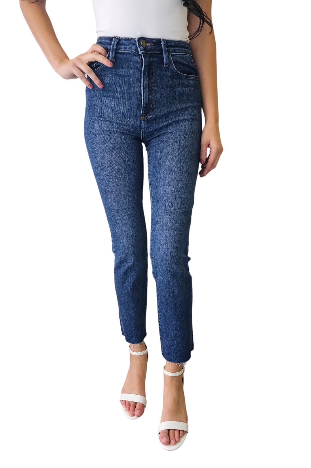 Just Black Denim Dark Wash Clean Slender Straight Jean