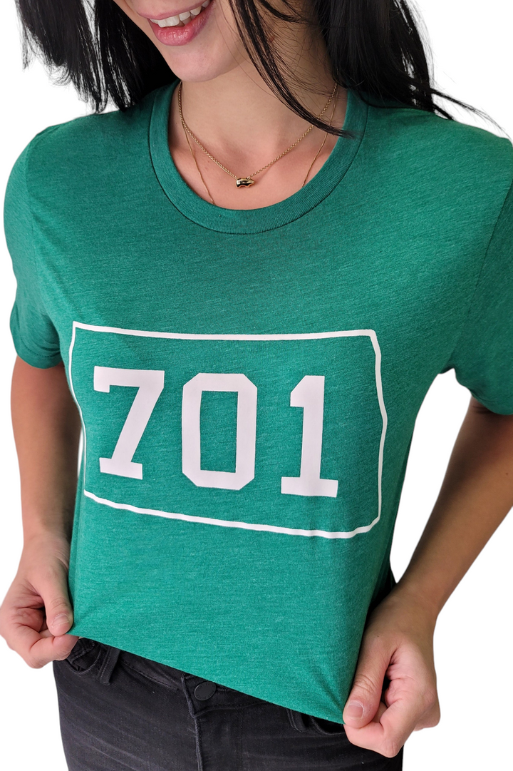 Green 701 North Dakota Graphic Tee