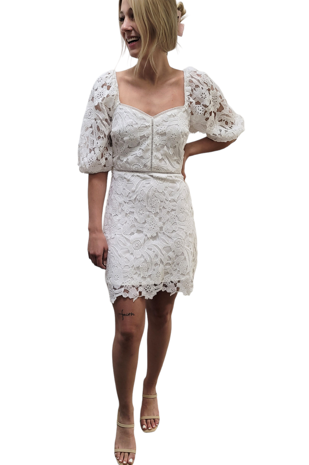 Lucy Paris Elaine White Floral Dress Lucy Paris Elaine White Floral Dress