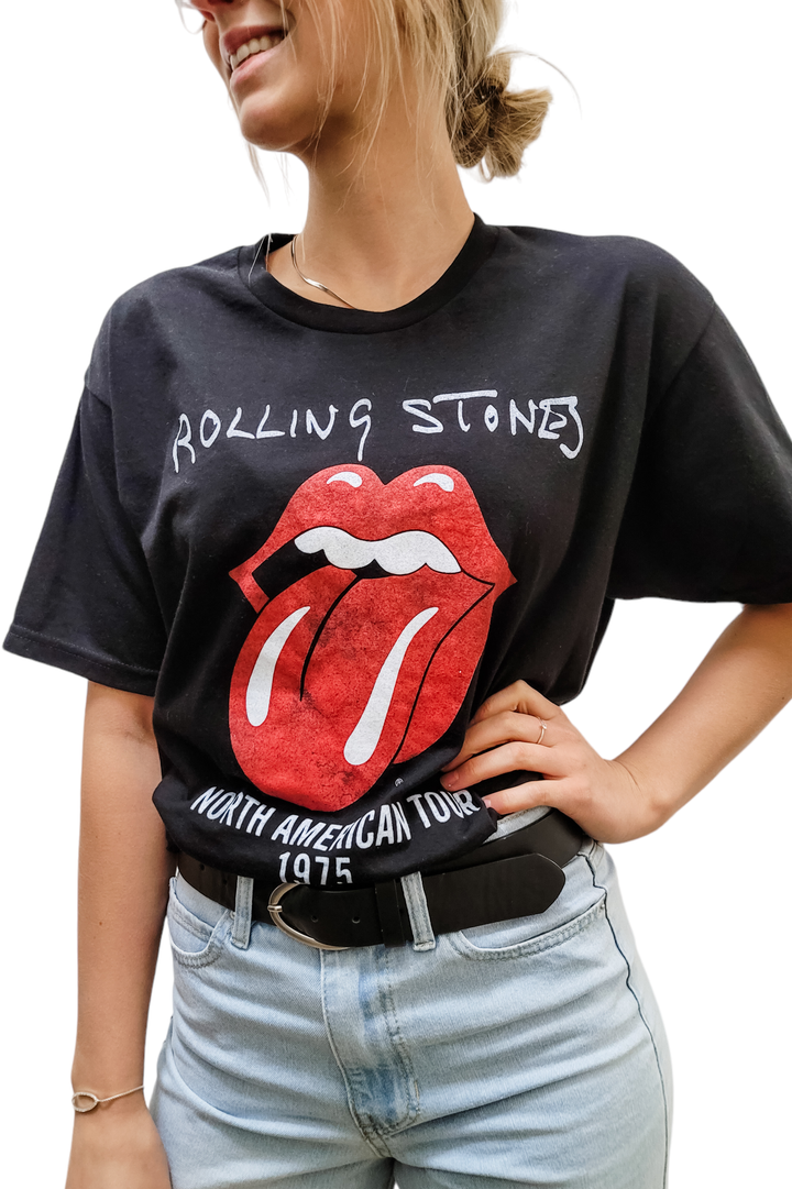 Rolling Stones North American Tour Black Graphic Tee