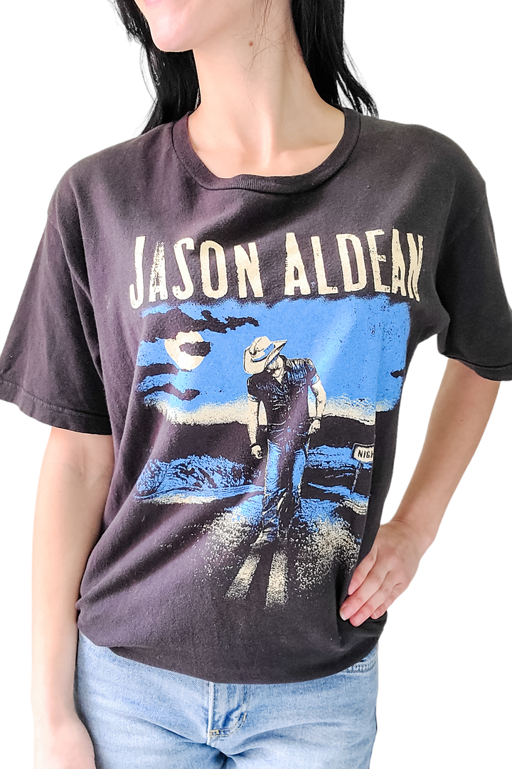 Jason Aldean Black Night Train Concert Tee