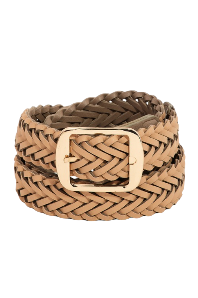 90s Faux Leather Braided Belt – Luscious Boutique display picture 1