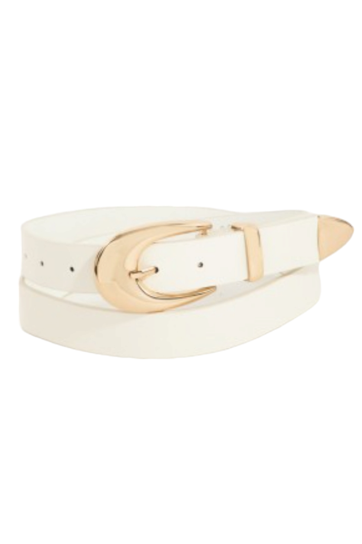 Sleek Faux Leather Belt